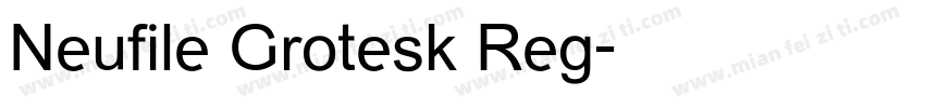 Neufile Grotesk Reg字体转换